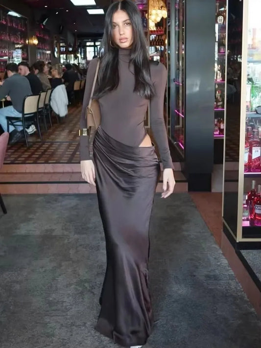 JULISSA Saten Kadın  Gece Elbisesi