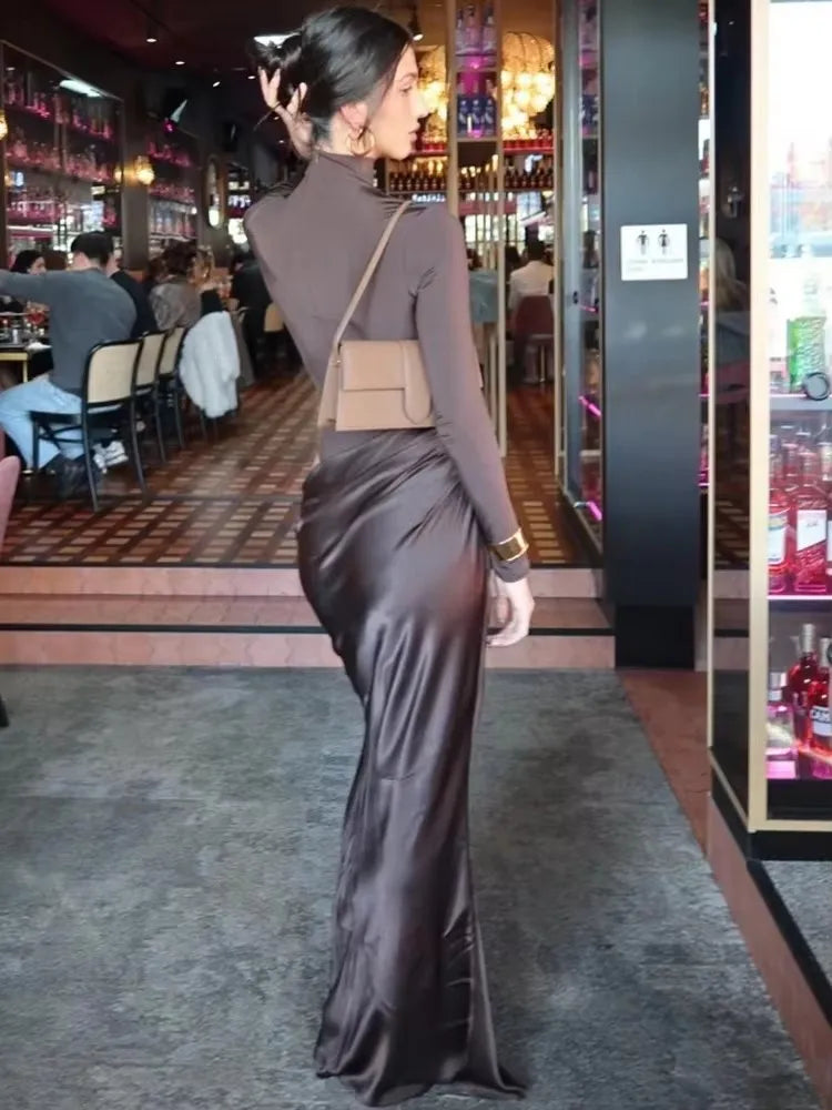 JULISSA Saten Kadın  Gece Elbisesi