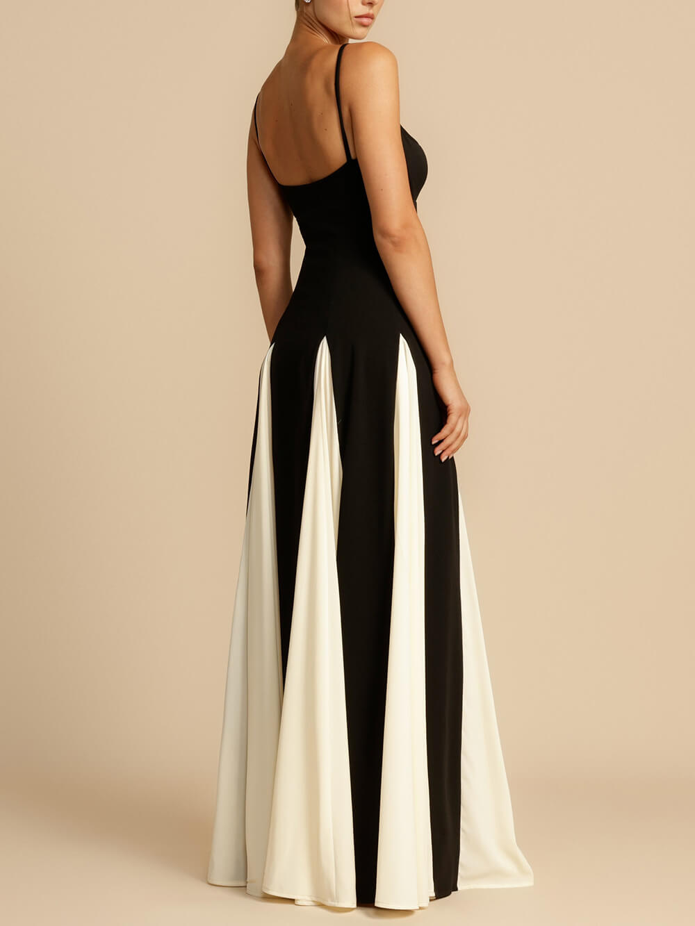 Panelli Tül   A - Kesim Slip Maxi Elbise